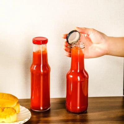 China 250ml 300ml Wide Mouth Glass Bottle for Seasoning Sealing Type Cork Industrial Beverage for sale