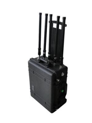 China Military jammer High Power Portable  8 Channels bands Mobile Signal Jammer 200W up to 300 meters GPS WIFI Blocker for sale