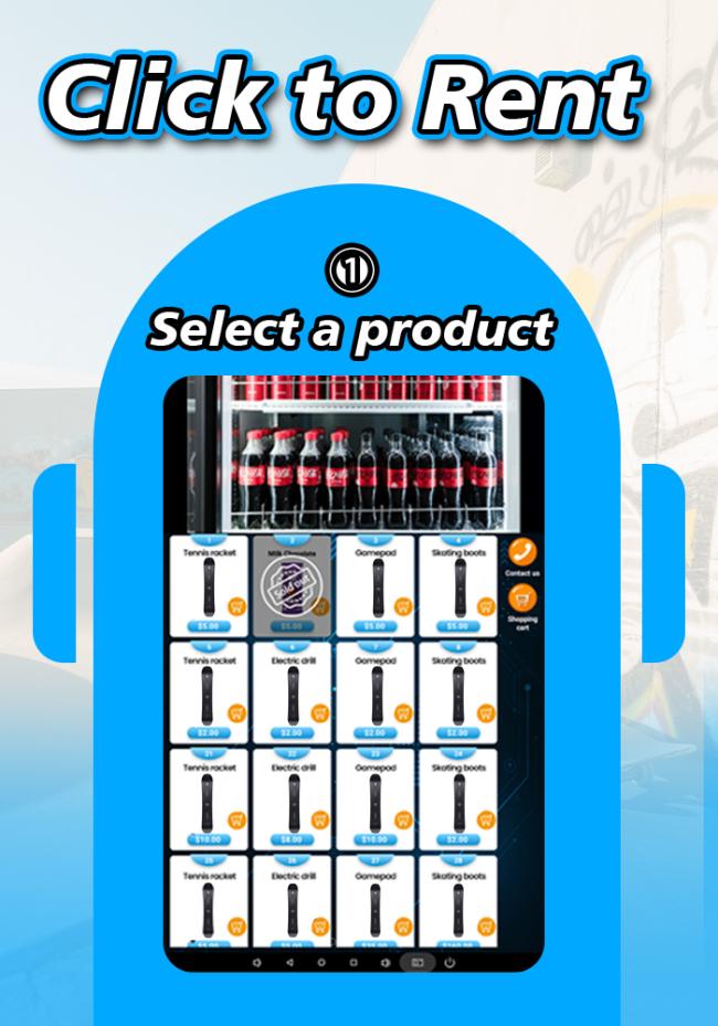 Firstly, select a product to rent.