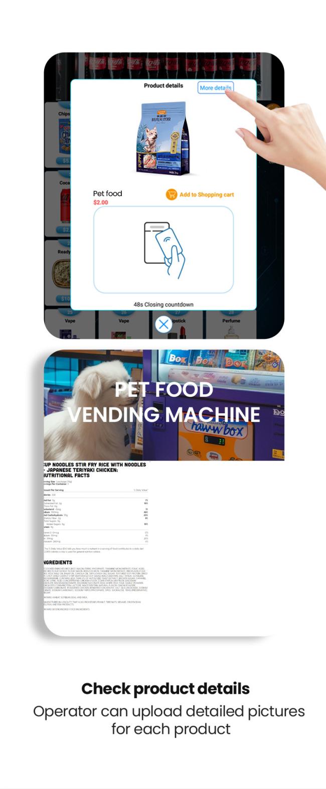 The customers can check the product detail before purchasing.