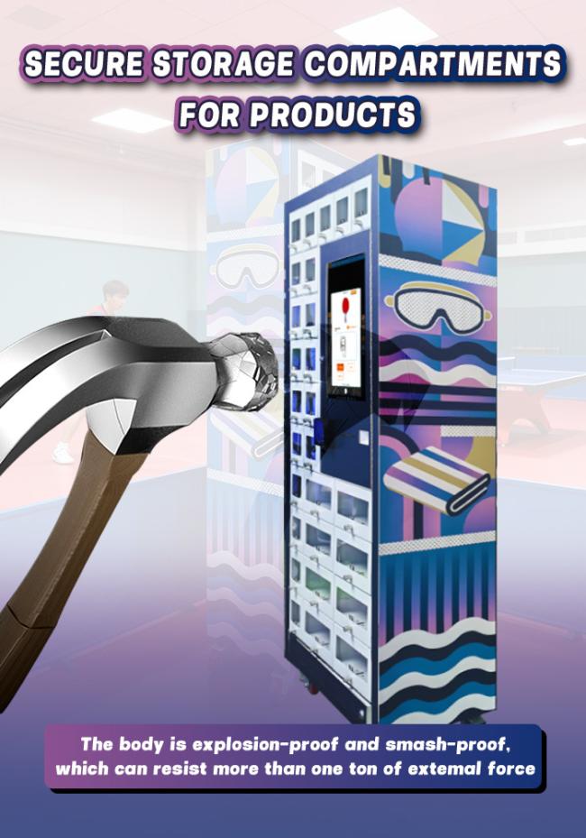 This rental vending machine is not easy be damaged.