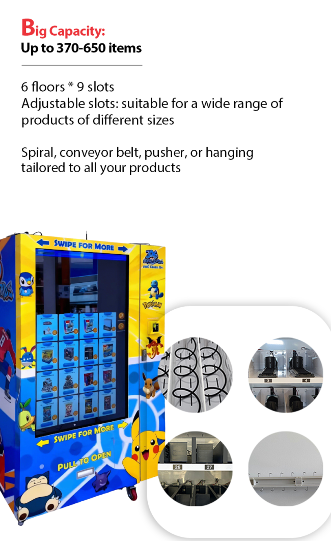Our engineer will design the slots for your toy vending machine.
