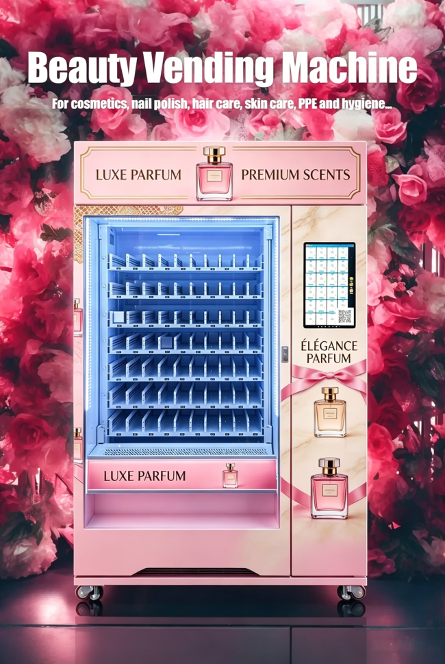 This perfume vending machine is suitable be placed at the mall and airport.