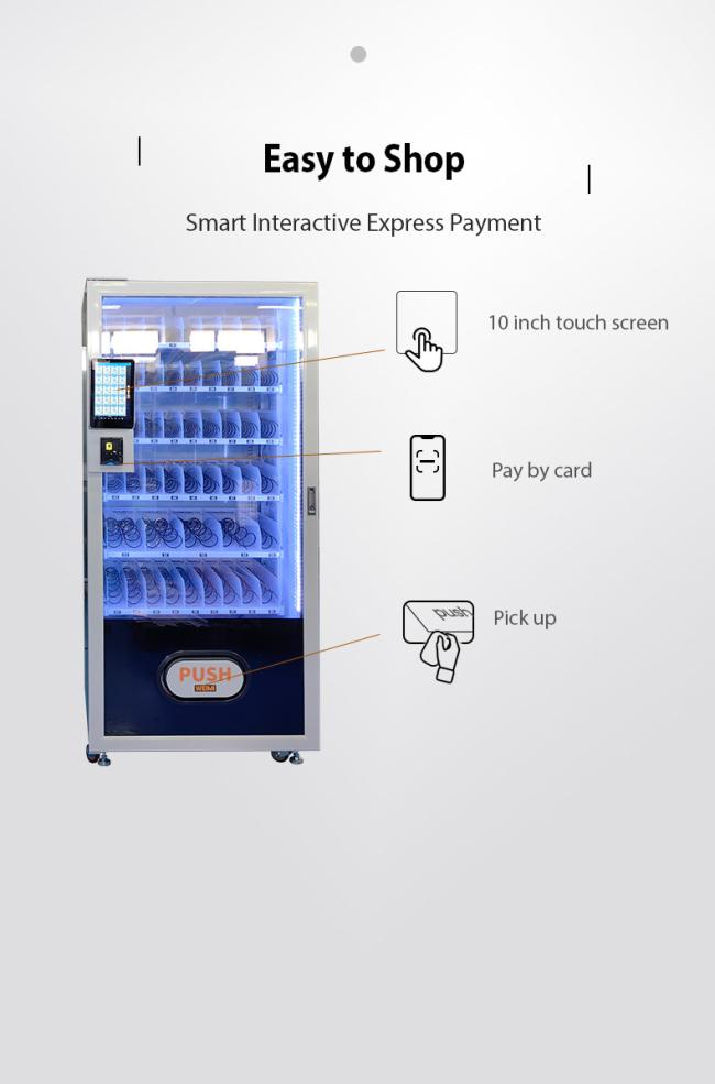 This snack vending machine is easy to buy products.