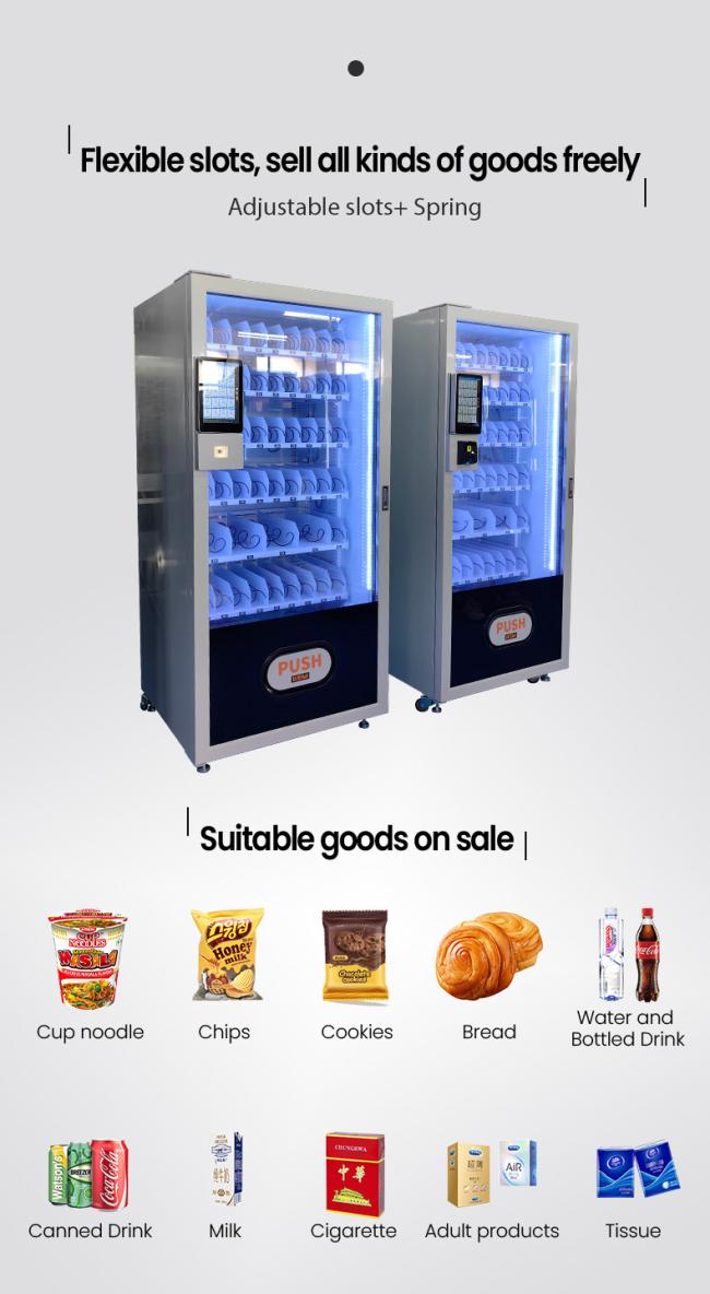 You can customize the slot size of this snack vending machine for your product