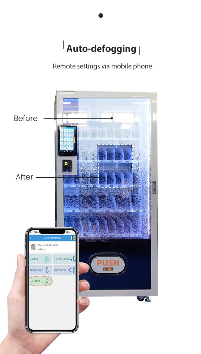 This snack vending machine can defog automatically