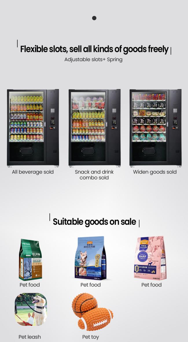 You can choose different types of slot for your pet vending machine.