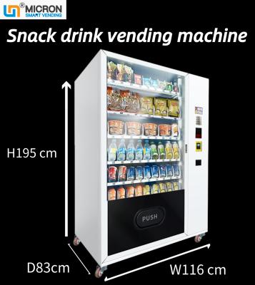 Chine Distributeurs automatiques automatiques de casse-croûte de boissons avec le capteur infrarouge, distributeur automatique d'hôtel, distributeur automatique de rue, micron à vendre