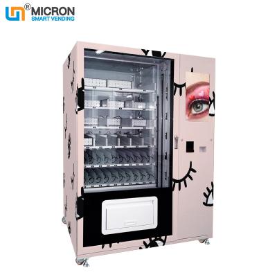 China Máquina expendedora de los cosméticos de las pestañas con el micrón de la pantalla táctil de 22 pulgadas en venta