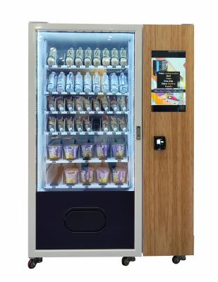 China Tela táctil de 22 polegadas CE automático de 55 máquinas de venda automática do alimento de petisco do painel LCD da polegada habilitado à venda