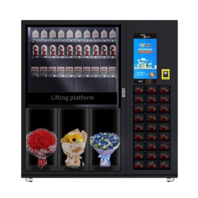 China Máquina expendedora de enfriamiento del armario de la flor con el sistema del refrigerador en venta