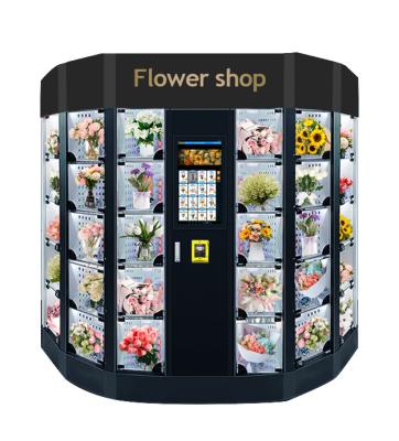 China Flor fresca 21,5 pulgadas que refrescan la máquina expendedora del armario, máquina expendedora de Internet, micrón en venta