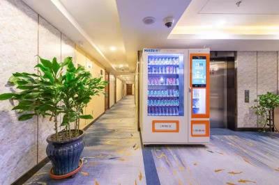 China Iluminación automática de cristal de la máquina expendedora LED de la capa doble para la comercialización brillante, máquina expendedora de la bebida, micrón en venta