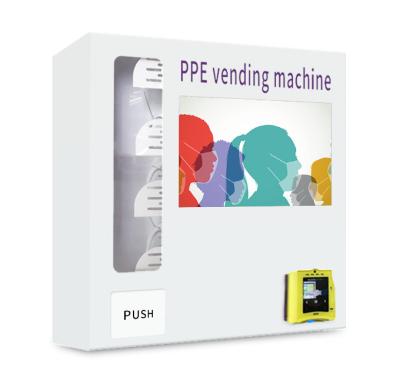 China Máquina de venda automática de controle remoto do PPE da máquina de venda automática de Mini Wall Mount Face Masks para a venda à venda