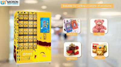 China lucky box and gift automatic vending machine with asvertisement managementn in the mall for sale