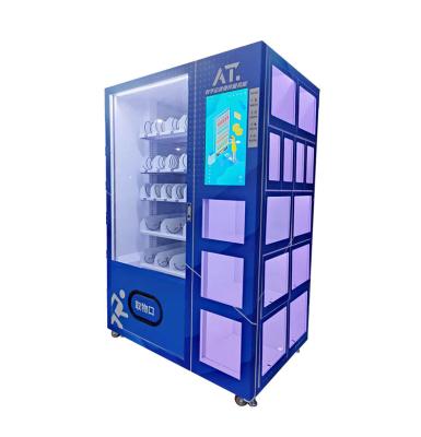 China Máquina expendedora combinada con máquina expendedora de productos PPE de bocadillos de casillero con pantalla táctil para bebidas en venta
