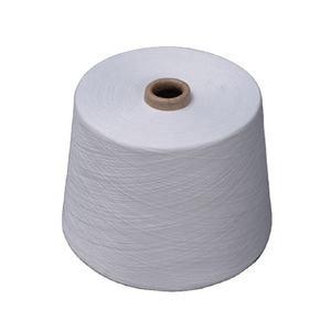 China High Twist White Polyester Yarn , 20s-60s Core Spun Yarn OETEX GRS for sale