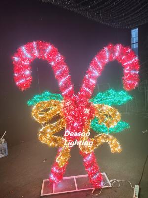 China christmas candy cane decoration lights for sale