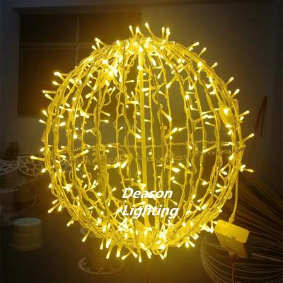China large outdoor christmas decoration lighted hanging foldable ball lights for sale