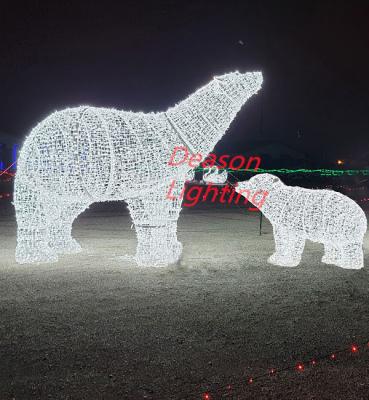 China Christmas lighted polar bear for sale