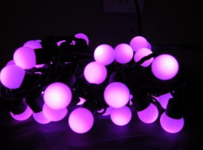 China Pink LED Ball String Light for sale