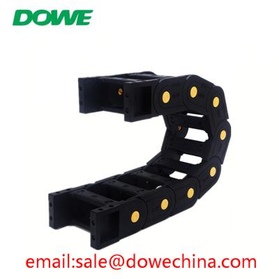China H60x100 Bridge Electriacal PA66 Towline Flexible Plastic Energy Protect Cable Cable Drag Chain for sale