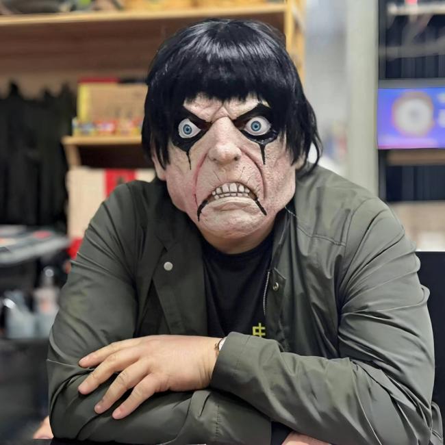 Realistic horror mask perfect for haunted house attractions