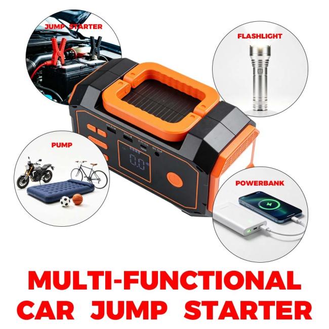 DN23 Car Jump Starter and Tire Inflator unit display