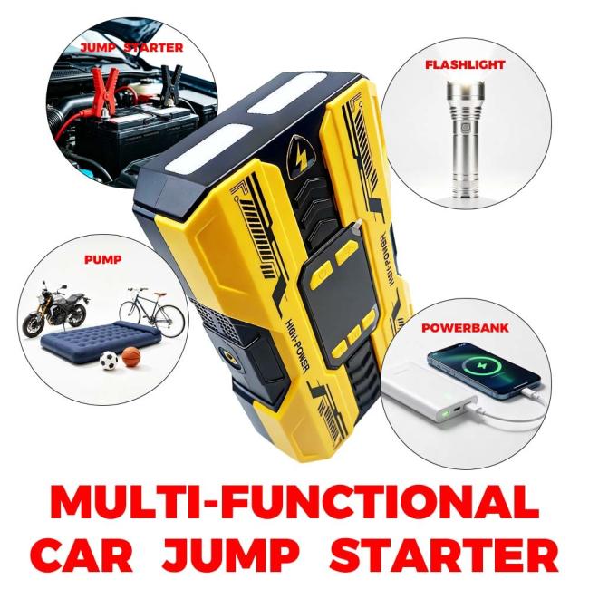 CYD19 Car Jump Starter with digital display and LED lighting