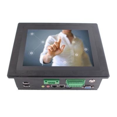 China 8Inch Aluminum Bezel Industrial Touch Panel 4xRJ45 for sale
