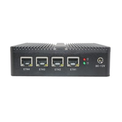 China 4 Lan ITX MINI PC Fanless Cooling HDMI Support 1080P Display Nuc for sale