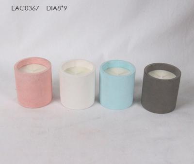 China Dyed Concrete Candle Holder For Wax Holder for sale