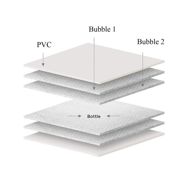 Bulk plastic pvc bubble beer chiller cooler skin bags liquor bottle protector bags