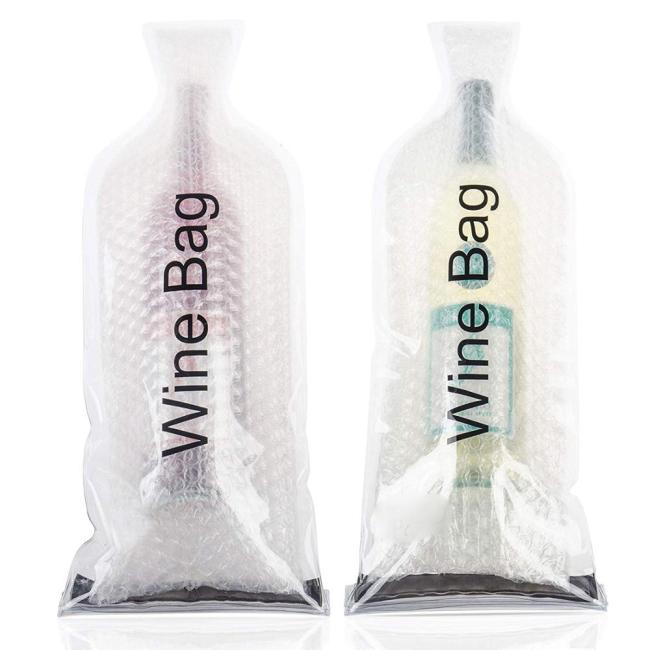 Bulk plastic pvc bubble beer chiller cooler skin bags liquor bottle protector bags