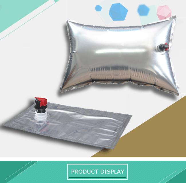 Aluminum foil wholesale spout liquid wine bag in box with packaging