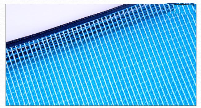 Thickened B4 mesh transparent waterproof stationery bag customized zipper file folder bag