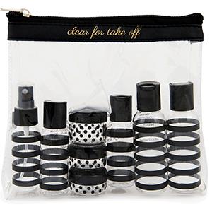 tsa approved toiletry bag, toiletry bag for women, tsa toiletry bag, travel bottles, Miamica