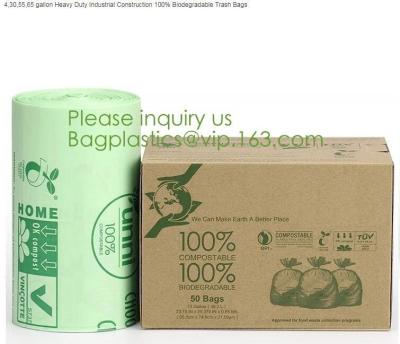 China El bio bio plástico material plástico material de Eco Eco, sospechó bio bolsos de basura degradables abonablees con Logo Bagplastics en venta