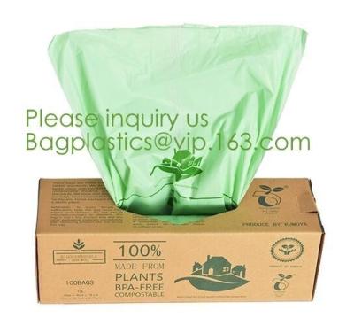 China los bolsos de compras plásticos biodegradables abonablees amistosos de la camiseta del eco, reciclan la cocina el cornstar biodegradable del paquete 100 en venta