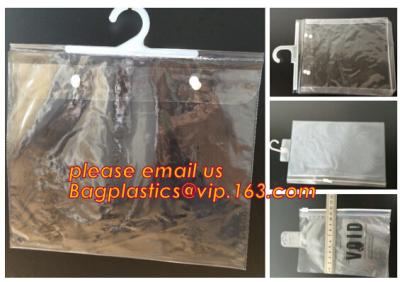 China biodegradable Clothes Underwear PVC Packaging Bag With Hook Display Bikini Swimwear Bag, Environmental for sale