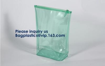 China Makeup Bags, Frosted PVC Zipper Bags,Clear PVC Material Plastic Slide Pouch,PVC Zip Lock Document Bags for sale