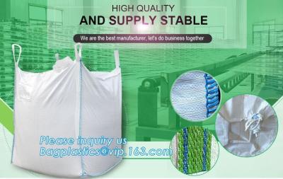 China Virgin Polypropylene PP Woven Big Bulk Bag Jumbo Bag FIBC For Packing Sand 1 Ton 1.5 Ton 2 Ton Made In Package for sale