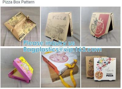 China Food Grade Flute Corrugated Custom Printed Size Caja Para Pizza Design Cardboard Carton Pizza Box for sale
