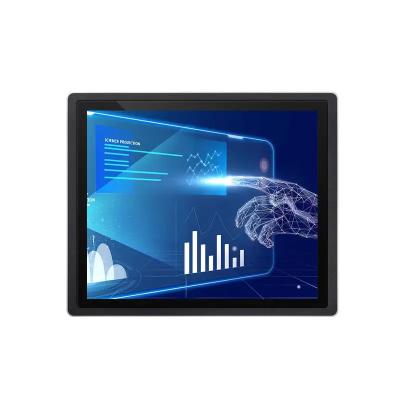 China 17 Inch LCD Panel Mount Industrial Monitor 10 Points Capacitive Touch for sale
