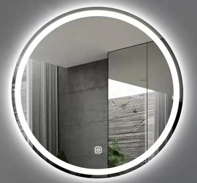 China Customized Round Smart Mirror Wall Mounted For Ladies Makeup for sale