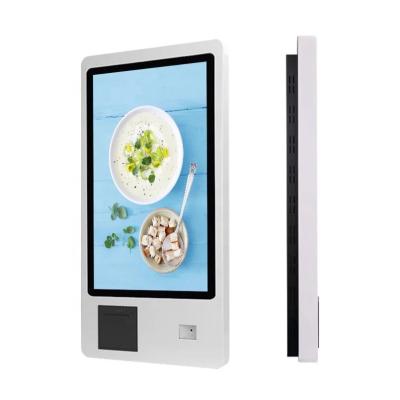 China Desktop Supermarket Self Service Payment Kiosk With Binocular Camera And Resilient Sheet Metal Shell for sale