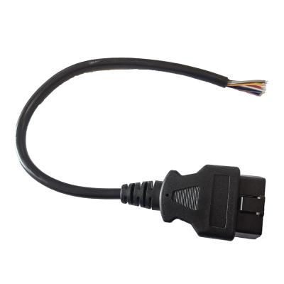 China 12V 24V OBD2 Interface Cable , High Performance Female To Open Cable for sale