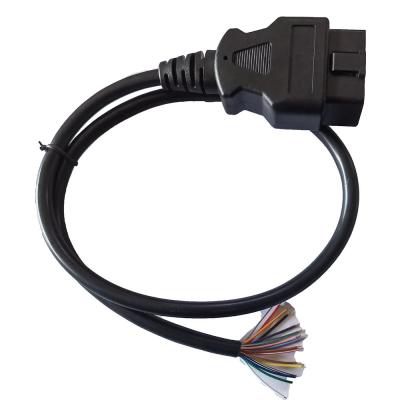 China Car Diagnostic OBD2 Open Cable PA66 Insulated With Brass Terminals for sale