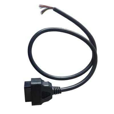 China 12V 24V OBD2 Open Cable Female To Opening End PVC PE Material for sale