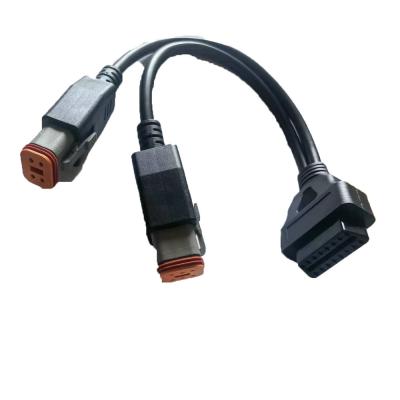 China Compatible OBD2 Y Cable Female To 4PIN 6PIN For Harley Motorcycle for sale
